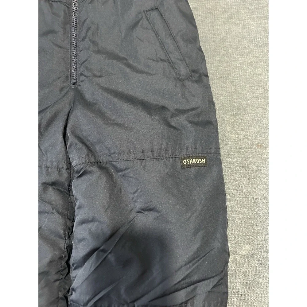 OshKosh B'gosh Snow Bib Overalls Navy Blue Size 4T Toddler Winter Pants Small